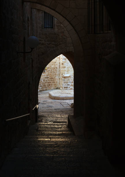 On street in old city of Jerusalem.
