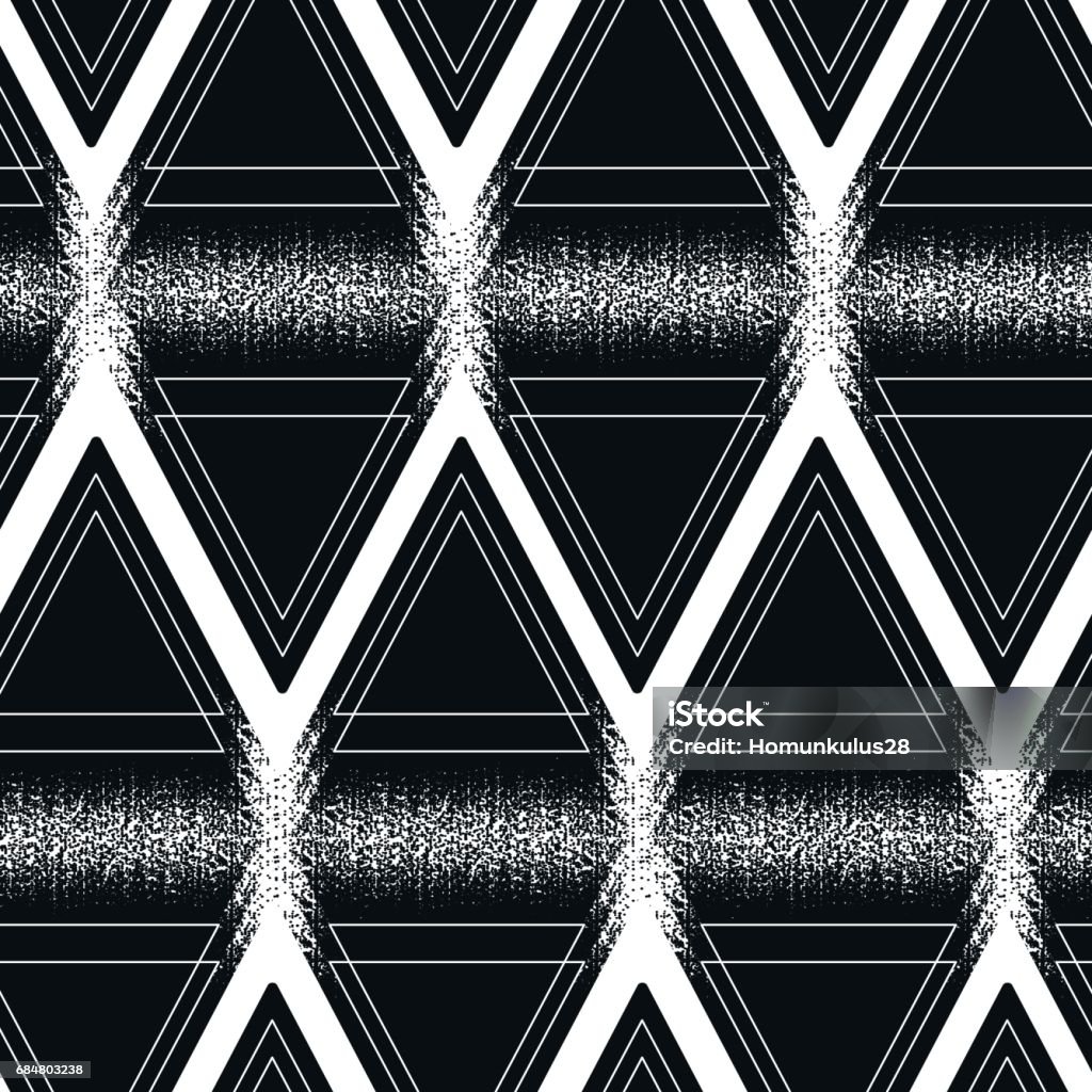 Graphic Triangular Pattern Stock Illustration - Download Image Now ...