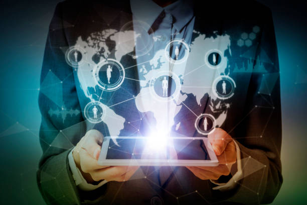 istock woman holding tablet device and worldwide communication network concept, IoT(Internet of Things), ICT(Information Communication Technology), CPS(Cyber-Physical Systems), abstract 684810070