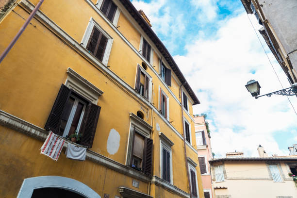 istock Old classic building in Rome, Italy 684813546