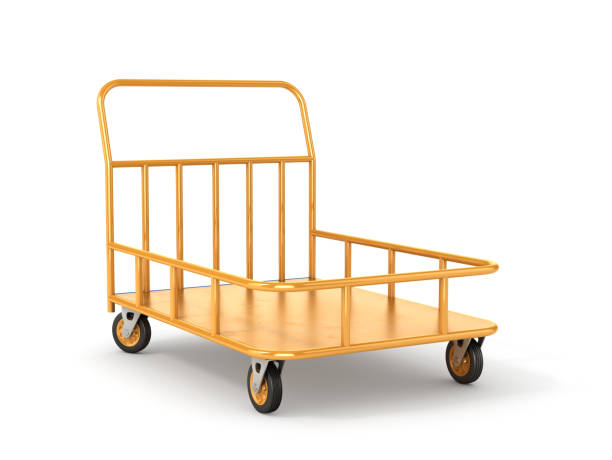 istock Transport cart. Industrial trolley. 3d illustration 684813810
