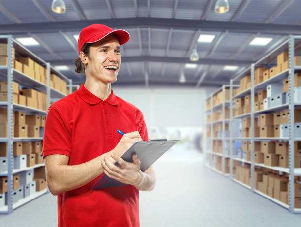 istock One day in the delivery service warehouse. 684823946
