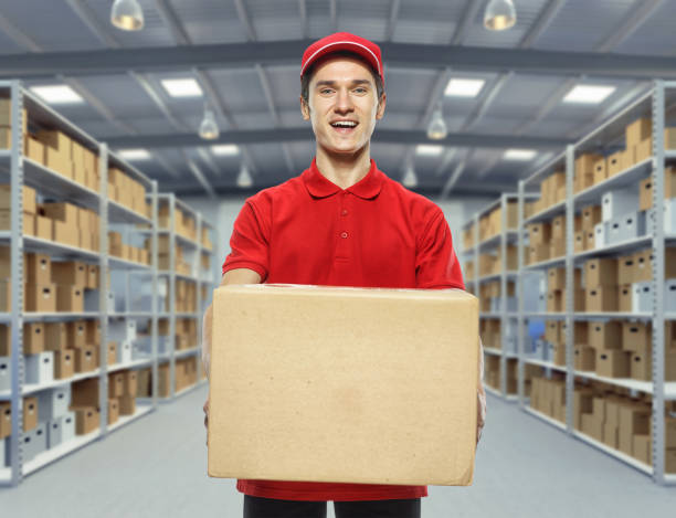 istock One day in the delivery service warehouse. 684824002