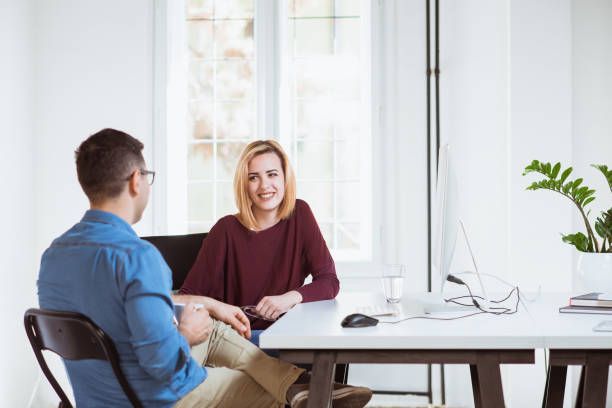 istock Young business people working in office 684830654