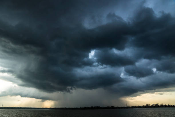 istock Storm and raincloud over lake in Sri Lanka 684837830