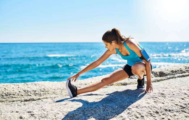 Working towards her fitness goals