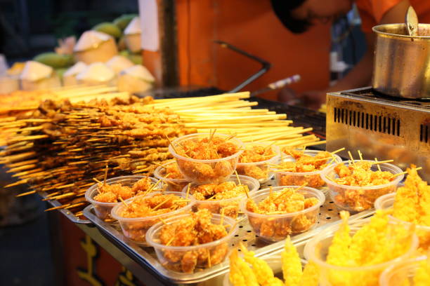 istock Seafood snack shop 684853130