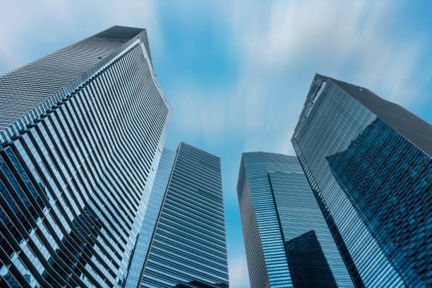 istock Tower of business and central command., Modern architecture design. 684880150