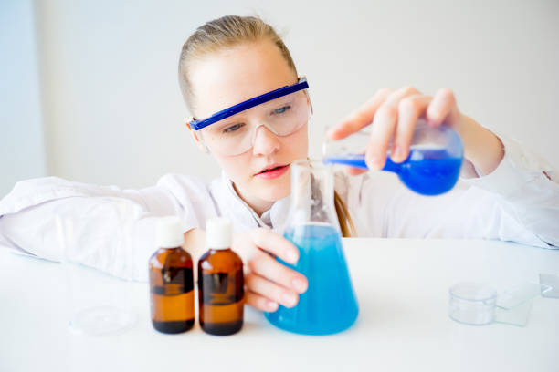 istock Female scientist in a laboratory 684880230