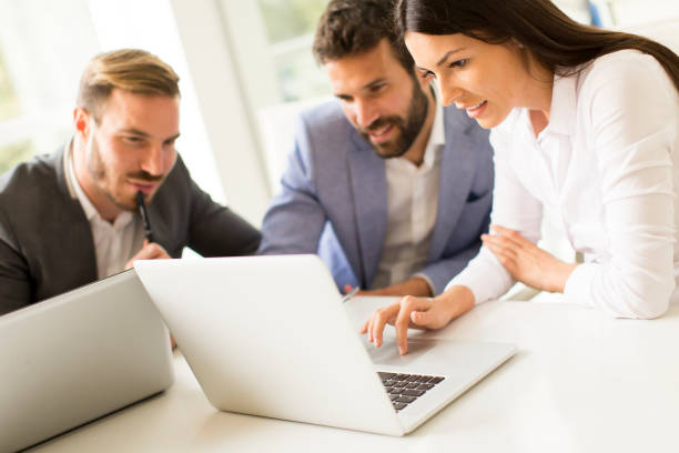 istock Business people at office 684892944