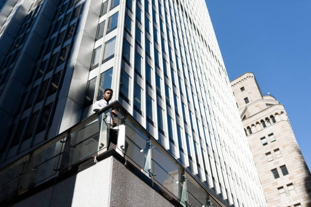istock Young african businessman outside 684893282