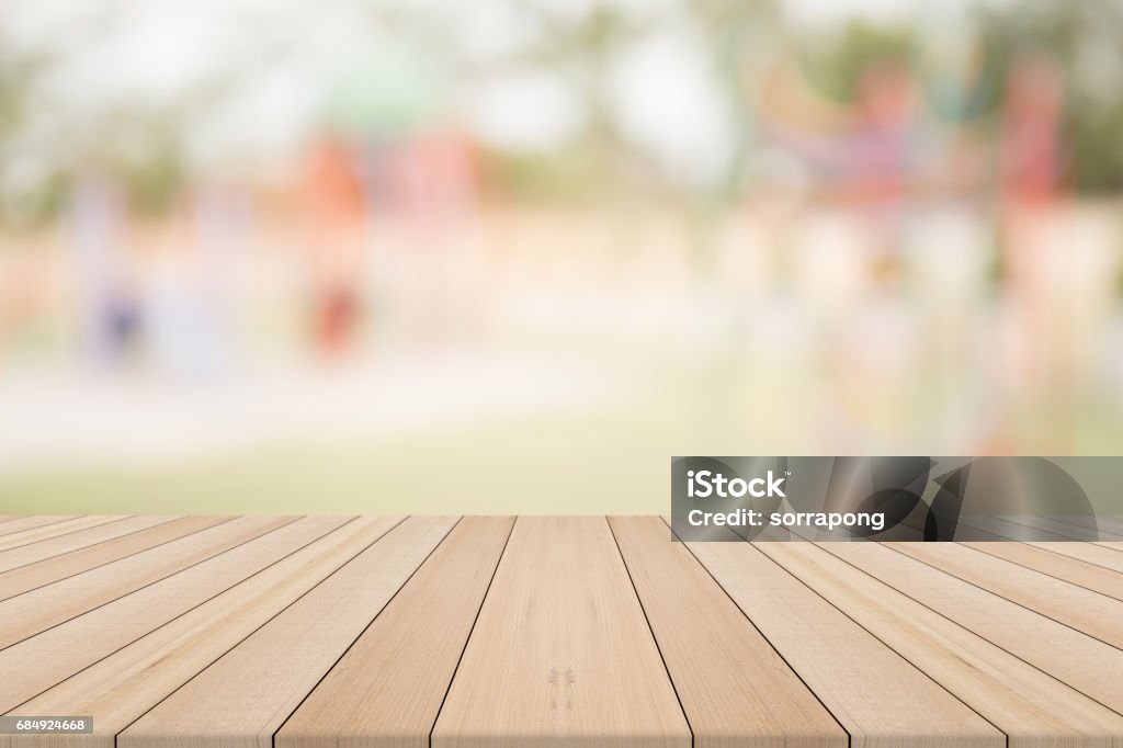 Empty Wooden Table With Blurred Backgroundfree Space For Product Editing  Stock Photo - Download Image Now - iStock