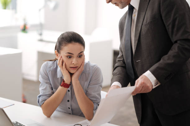istock Surprised young woman leaning head on both hands 684928642