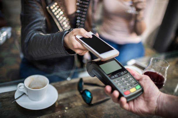 istock Contactless payment system with mobile phone 684936040