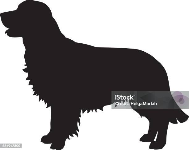 Golden Retriever Dog Vector Silhouette Stock Illustration - Download Image Now - Golden Retriever, In Silhouette, Dog