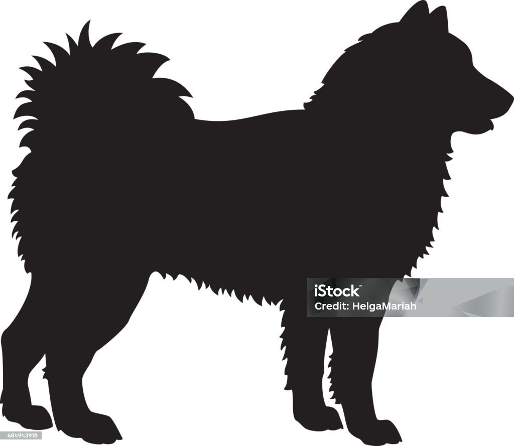 Alaskan Malamute Dog Breed Silhouette Vector Dog silhouette Alaskan Malamute Malamute stock vector