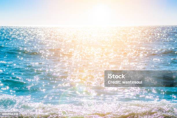 Sparkling Rippled Water Surface Stock Photo - Download Image Now - Blue, Bright, Chile