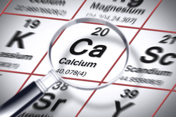 istock Focus on Calcium chemical element - concept image with the Mendeleev periodic table 684958824