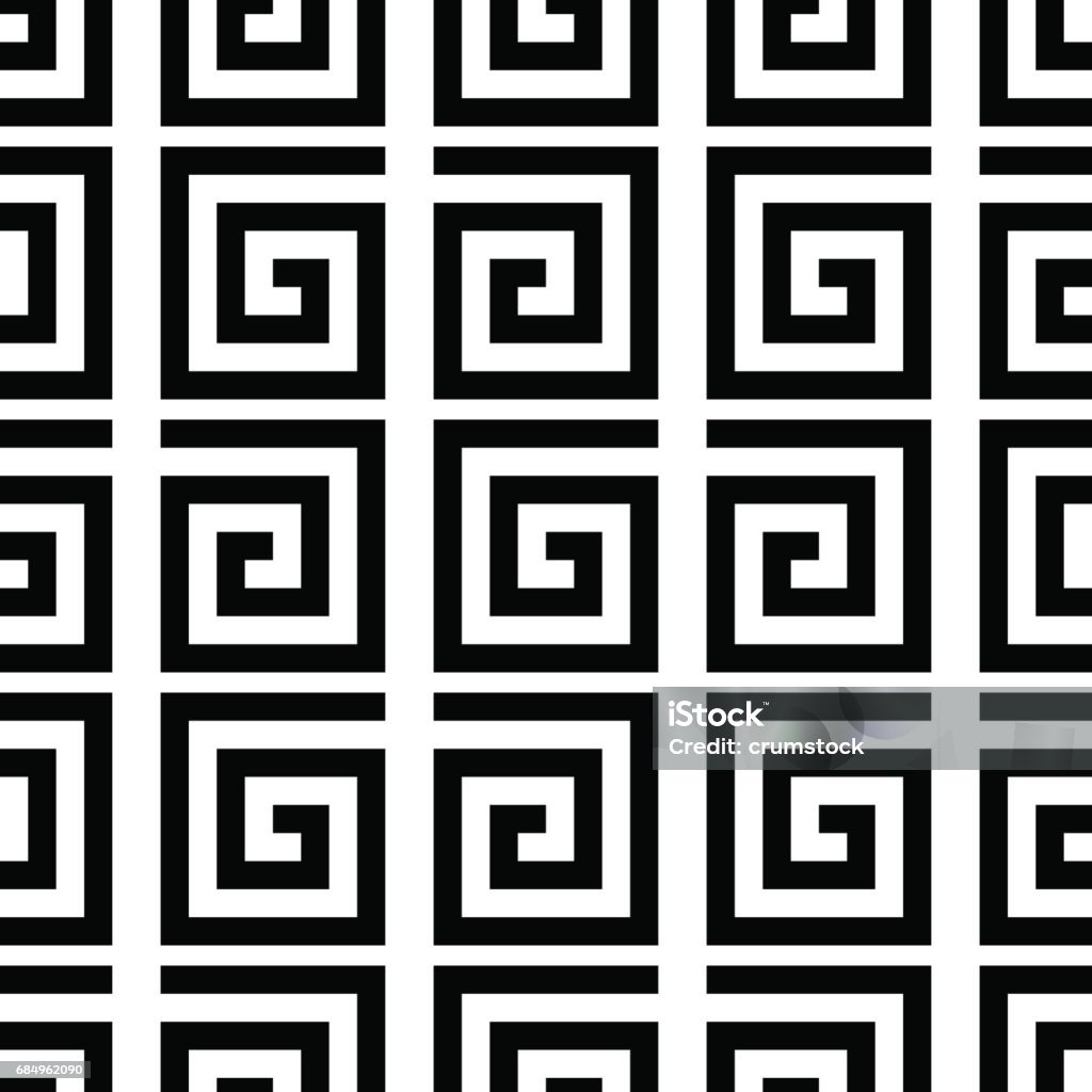 Geometric Swirling Pattern Geometric Swirl Seamless Pattern Stock Illustration - Download Image ...