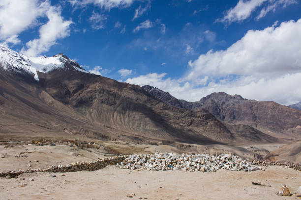 istock rock in front of the rocky mountain 684983920