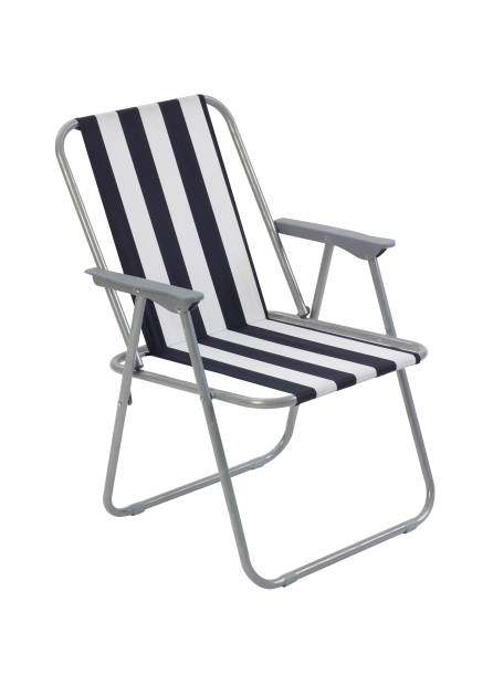istock Blue beach chair isolated 685001312