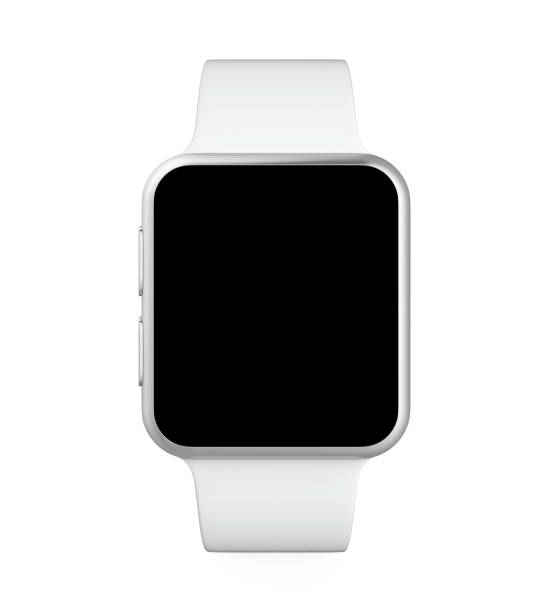 White Smart Watch Isolated stock photo