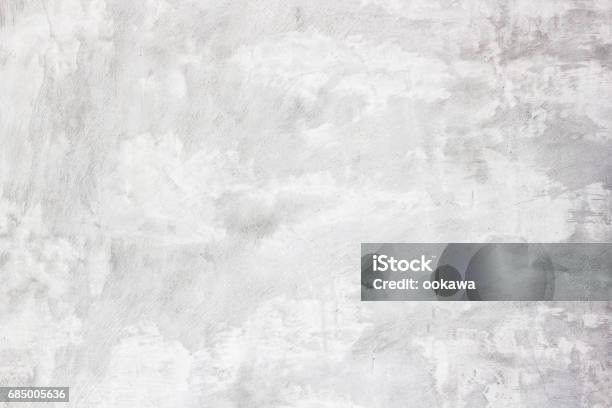 White Concrete Wall Background Stock Photo - Download Image Now - Abstract, Cement, Concrete