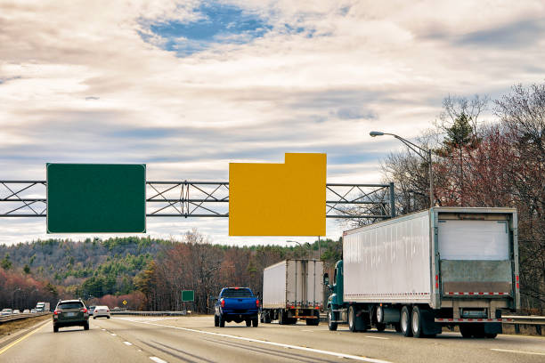 istock Empty Road indicator plates in New York America 685006822