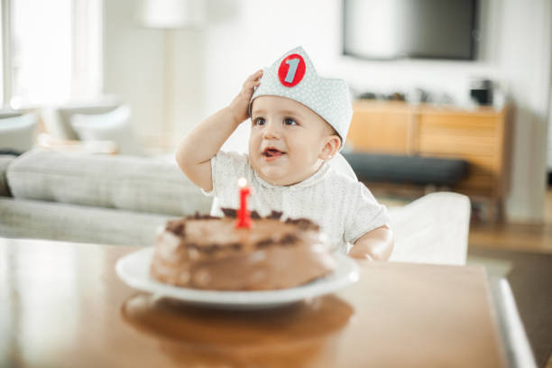 istock One Year Old boy celebrating brithday 685009198