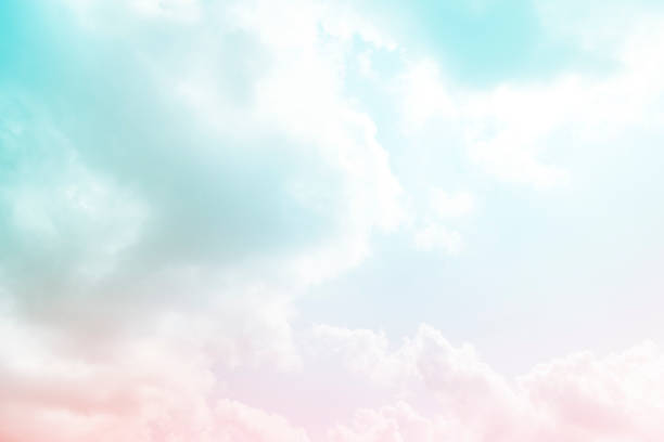 istock Blue sky color with clouds background photo 685009948