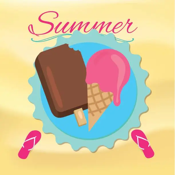 Vector illustration of Summer Time