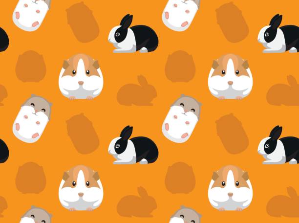 Rodent Pet Seamless Wallpaper 3 Stock Illustration - Download Image Now -  Hamster, Guinea Pig, Rabbit - Animal - iStock