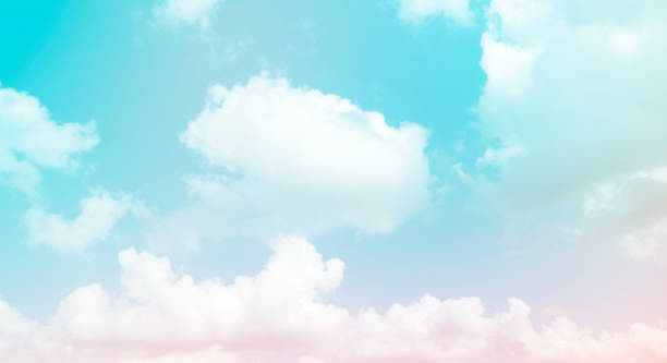 istock Blue sky color with clouds background photo 685018650