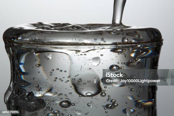 Soda Water Soda Water On Glass With Bubble Stock Photo - Download Image Now - Bubble, Carbonated, Carbonated Water