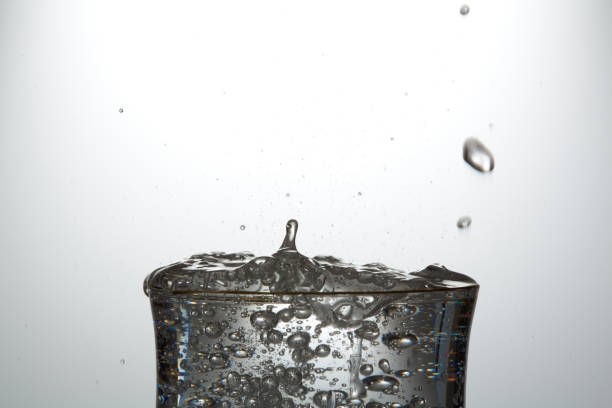 istock Soda water Soda water on glass with bubble 685040092
