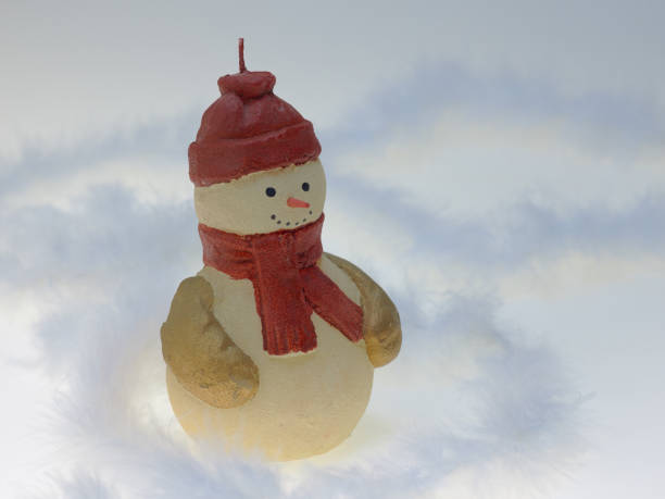 istock Candle of Snowman 685047312
