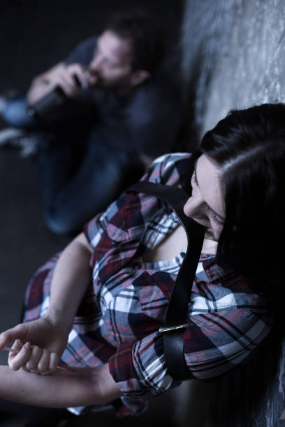 istock Young heroin addicts using drugs outdoors 685056206