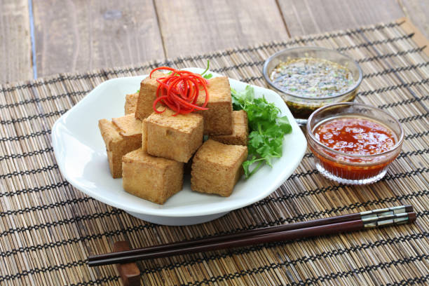 istock fried tofu with dipping sauce 685066244