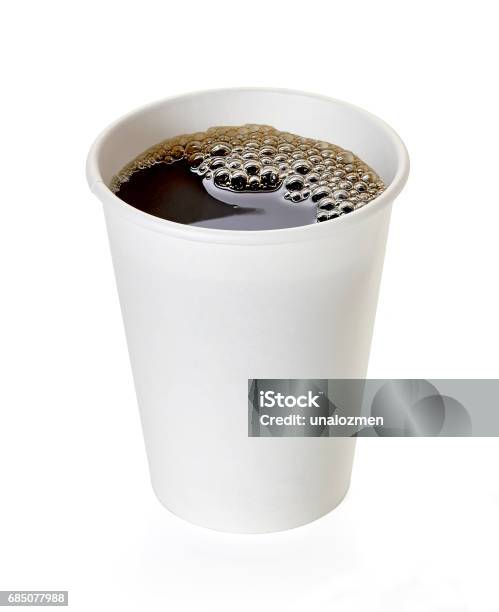 Coffee In Takeaway Cup Stock Photo - Download Image Now - Coffee - Drink, Coffee Cup, Paper Coffee Cup