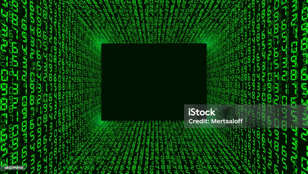 Binary Code Background Abstract Stock Illustration - Download Image Now ...