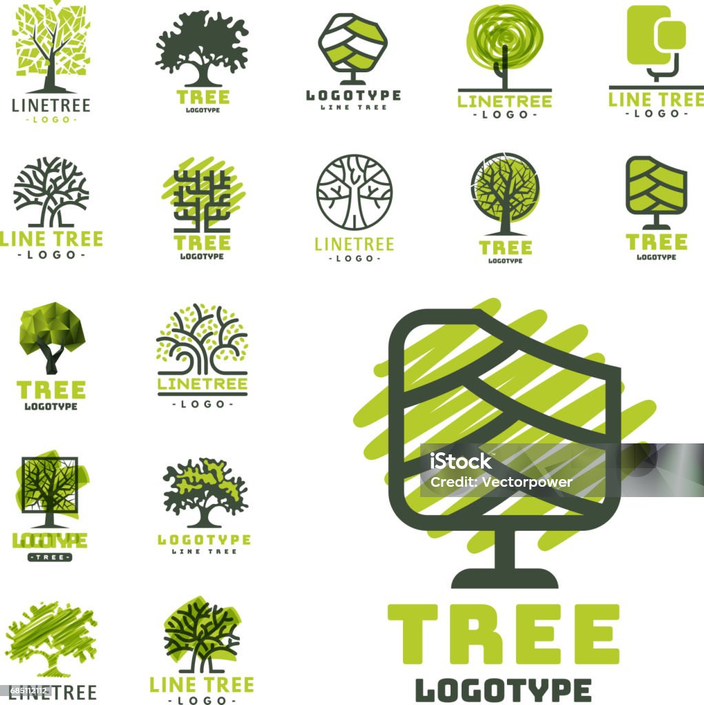 Baum outdoor-Reisen grün Silhouette Wald Abzeichen Nadel-natürlichen Abzeichen Tops Linie Fichte Vektor - Lizenzfrei Baum Vektorgrafik