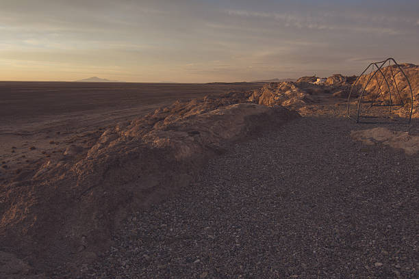 vista panorâmica da paisagem contra o céu durante o pôr-do-sol - 5087 - fotografias e filmes do acervo