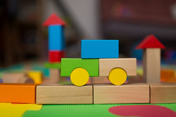 istock Wooden Blocks Toy Car 685191408