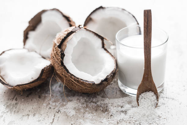 istock coconut on wooden background 685192724