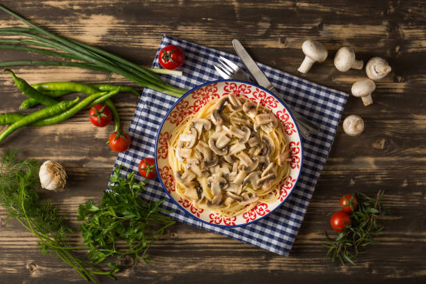 istock Delicious Pasta with Mushrooms 685220996