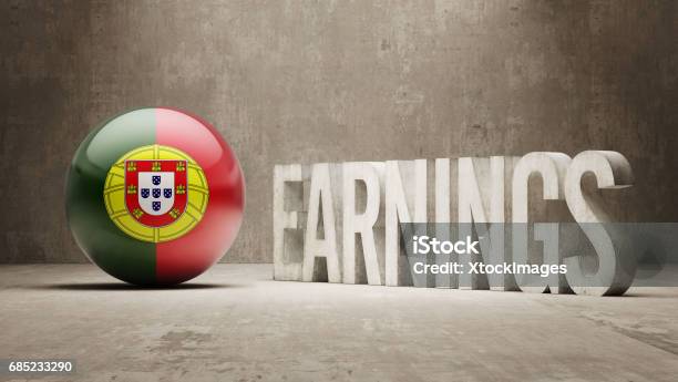 Earnings Concept - Arte vetorial de stock e mais imagens de Banco - Edifício Financeiro - Banco - Edifício Financeiro, Bandeira, Bandeira Nacional