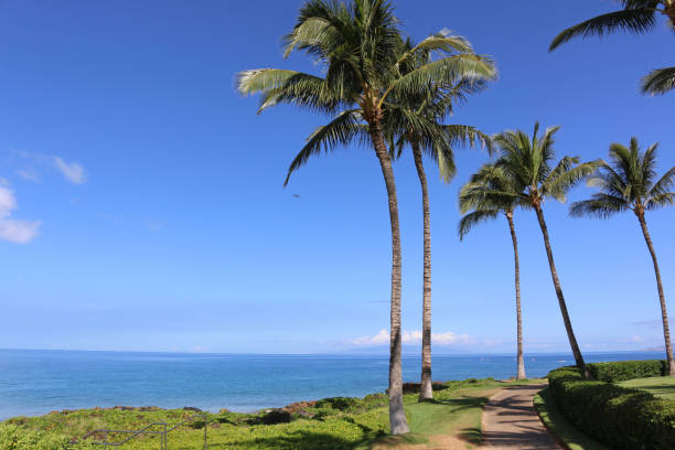 Walkway along the Ocean in Wailea, Maui