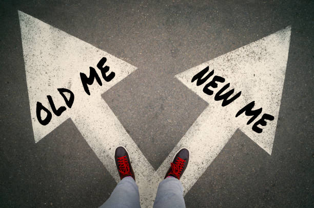 istock NEW ME versus OLD ME, dilemmas concept 685260122
