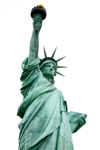 This photo of the Statue of Liberty was taken from Liberty State park in New Jersey on New Years Day 2021 at sunrise