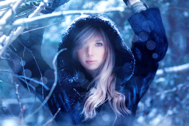 istock Young woman winter portrait 685265136